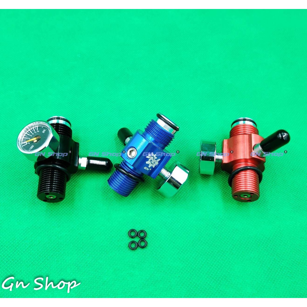 เร็คกูเลเตอร์ มินิ By GN ปรับแรงดันได้ 800 - 2500 psi (ปรับใน หมุนปรับ) เกจ 6000 psi Mini Regulator แถมชุดซ่อม