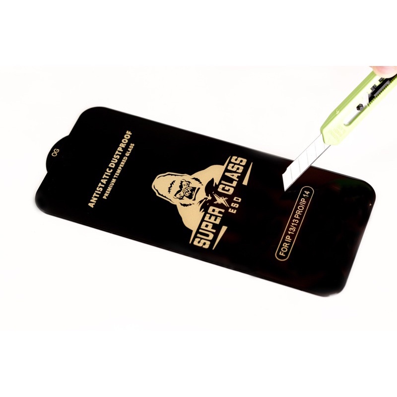 ฟิล์มกระจก Kingkong สำหรับ IPhone14 17promax 11 XR 17 17PRO13promaxเต็มจอขอบดำ งานดี ส่วนโค้งขนาดใหญ่ ป้องกันไฟฟ้าสถิตย์ - รูปที่ 3