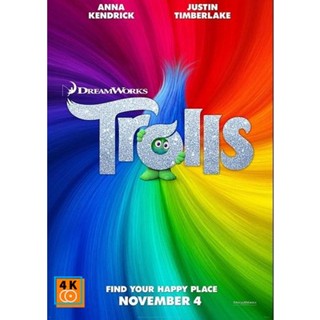 หนัง DVD ออก ใหม่ Trolls โทรลล์ส (เสียง ไทย/อังกฤษ ซับ ไทย/อังกฤษ) DVD ดีวีดี หนังใหม่