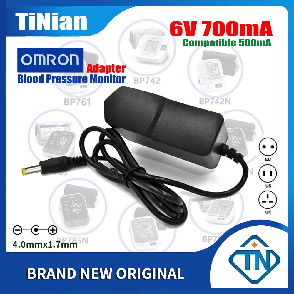 อะแดปเตอร์ชาร์จพาวเวอร์ซัพพลาย 6V AC DC สําหรับ Omron HEM-7154 HEM-741 HEM-7121 HEM-7130 HEM-712 HEM-7122