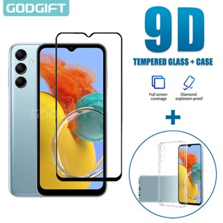 Godgift 2 in 1 ฟิล์มกระจกนิรภัยกันรอยหน้าจอ กันกระแทก สําหรับ Samsung M14 5G M14 M54 M13 M23 M33 M53 M12 M22 M32 M42 M52 M62 M11 M21 M31 4G 5G