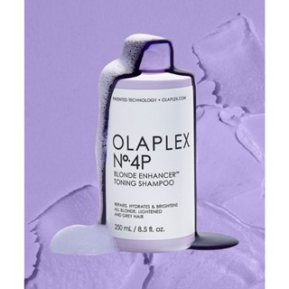 แชมพูม่วง Olaplex No 4P  BLONDE ENHANCER TONING SHAMPOO ของแท้