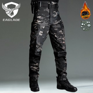 Eaglade กางเกงยุทธวิธีผู้ชาย YDJX-RK-CFK ในเวลากลางคืน Camo นิ่ม ขนแกะ กันน้ํา