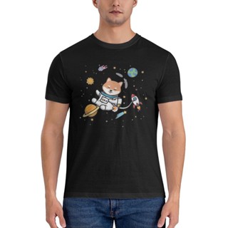 เสื้อยืด พิมพ์ลาย Shib Coin Shiba Doge Doge Space แบบสร้างสรรค์ เป็นที่นิยม ให้เป็นของขวัญได้ สําหรับผู้ชาย