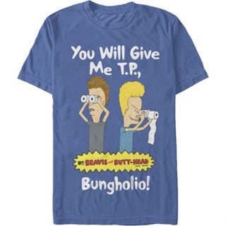 เสื้อยืดแขนสั้น คอกลม ผ้าฝ้ายแท้ พิมพ์ลาย Beavis and Butt-head สําหรับผู้ชาย และผู้หญิง