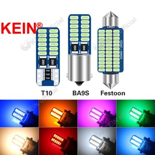 Kein หลอดไฟเลี้ยว T10 Festoon Led 31 มม. BA9S T4W 194 168 C5W C10W C3W 24SMD 3014 สําหรับติดป้ายทะเบียนรถยนต์ รถจักรยานยนต์