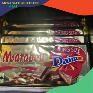 ช็อคโกแลตนมกับ DAIM ช็อคโกแลตบาร์ 250g Coklat Marabou