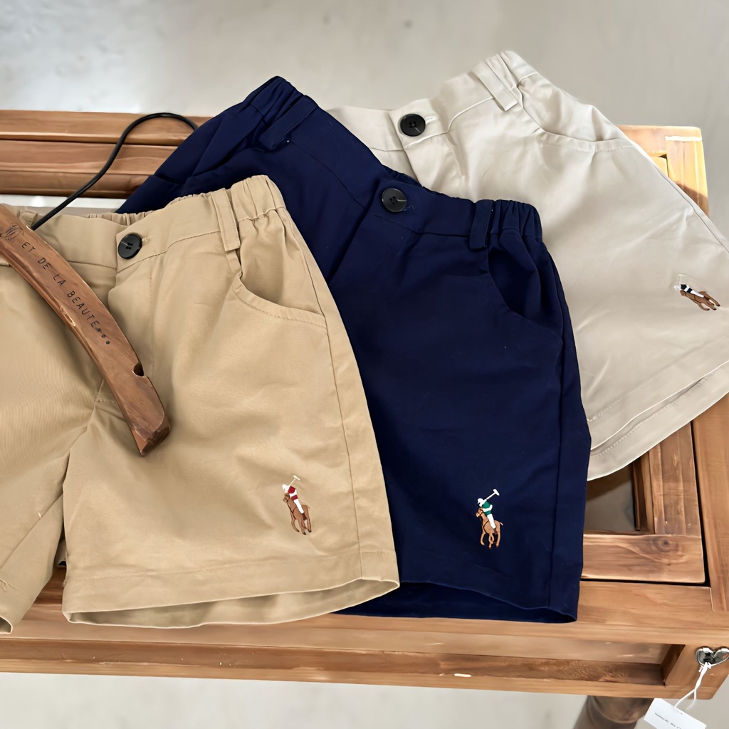 กางเกงขาสั้นลําลอง แบบบาง ปักลาย สไตล์เกาหลี แฟชั่นฤดูร้อน สําหรับเด็กผู้ชาย