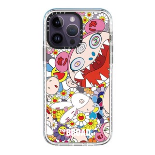 เคสโทรศัพท์ซิลิโคน TPU แบบแข็ง แกะสลัก ลาย Murakami Takashi คุณภาพสูง กันกระแทก พร้อมกล่อง สําหรับ iPhone 11 12 13 14 Pro Max 14 Plus