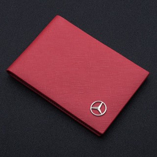 พร้อมส่ง เคสหนังวัวแท้ ระดับไฮเอนด์ สําหรับใส่ใบขับขี่รถจักรยานยนต์ Mercedes Mercedes BENZ