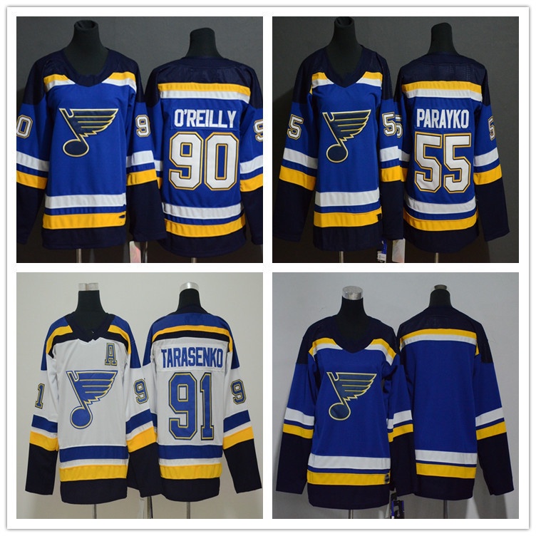 NHL Hockey Jersey Blues 91 Hockey Hockey Jersey เสื้อฮิปฮอป