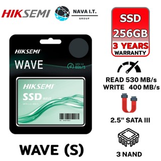 COINSคืน15%⚡FB9JMZV6⚡ HIKSEMI WAVE(S) CONSUMER SSD 256GB SATA III R530MB/S W400MB/S รับประกัน 3 ปี