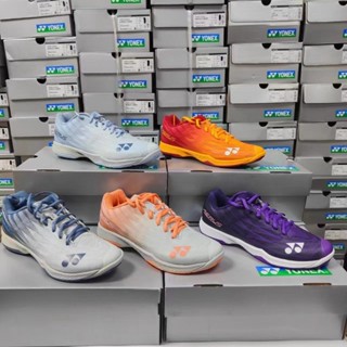 Yonex รองเท้าแบดมินตัน Power Cushion aerus Z Wide for Mens Women Professional Sneakers Breathable ultralight yonex aerus 5 Badminton Shoes for Unisex (พร้อมกล่อง)