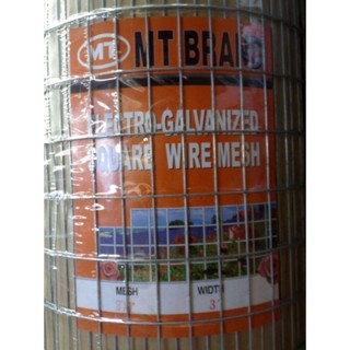 ลวดตาข่ายกรงไก่ ตาข่ายสี่เหลี่ยม MT ส้ม 24 ม. #14 2x2x4 ตาข่ายกรงไก่ ร้อมรั้ว ตาสี่เหลี่ยม ตาข่ายกรงนก ลวดตาข่ายกันนก