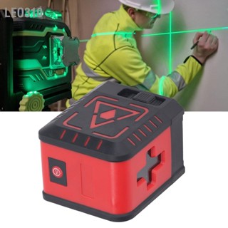 Leo310 เลเซอร์ปรับระดับการมองเห็นสูง Green Self Leveling 3D Cross Line Laser Leveler Tool สำหรับการแขวนรูปภาพ