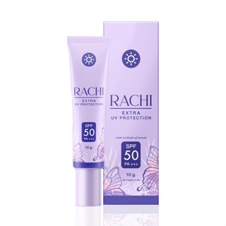 Rachi Extra UV Protection SPF50PA+++ ราชิกันแดดเนื้อมูส เกลี่ยง่าย (10 กรัม x 1 กล่อง)