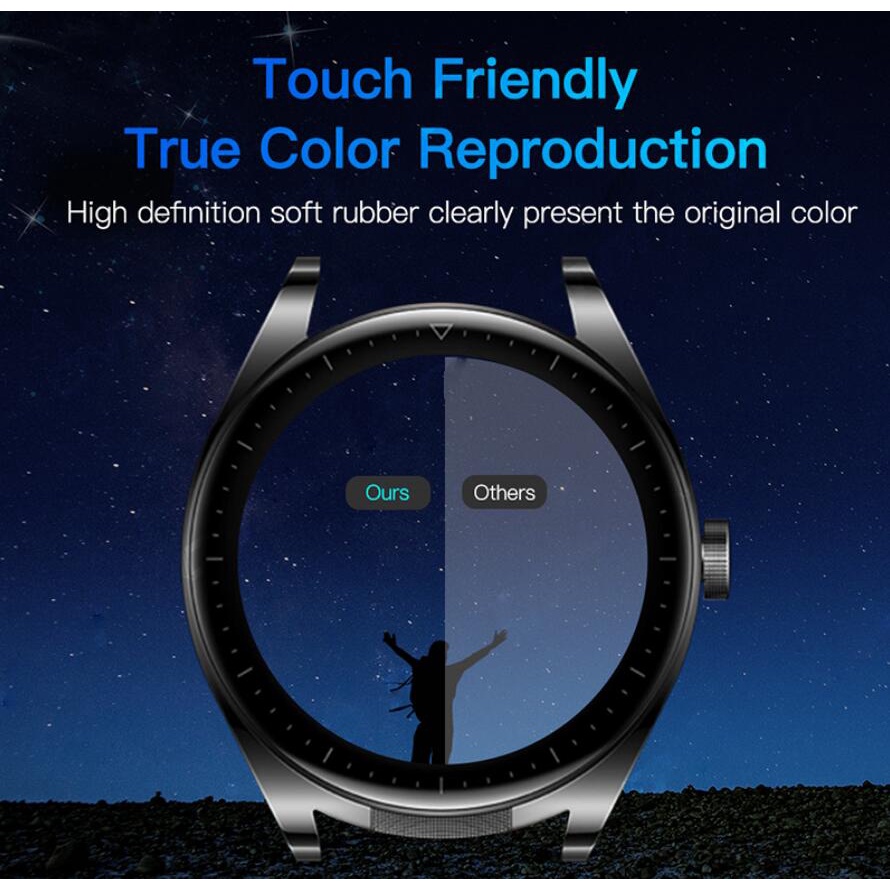ฟิล์มโค้ง 3D 3 ชิ้น สําหรับ Huawei Watch Buds ตัวป้องกันหน้าจอ นิ่ม ป้องกัน ไม่ใช่กระจก ฝาครอบบน Huawei Smart Watch Buds อุปกรณ์เสริม
