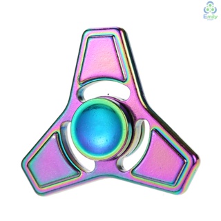 มาใหม่ ของเล่น Fidget Hand Finger Spinner โลหะอัลลอย ทรงสามเหลี่ยม คลายเครียด ขนาดเล็ก สําหรับเด็ก และผู้ใหญ่ [20] [มาใหม่]