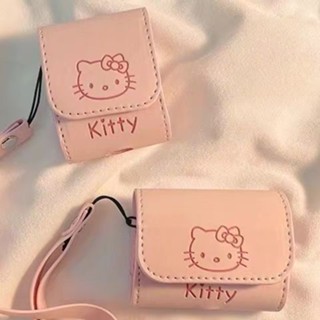 เคสหูฟังบลูทูธไร้สาย ลายการ์ตูนแมวคิตตี้ สีชมพู สําหรับ Airpods 1 2 Pro 2 3