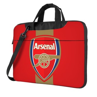 Arsenal Fc กระเป๋าแล็ปท็อปแฟชั่น ปลอกแขน ใส่แท็บเล็ต พร้อมสายคล้องไหล่ ถอดออกได้