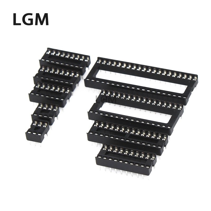 80 ชิ้น IC ซ็อกเก็ต DIP IC เตียง IC ผู้ถือ Connector DIP ซ็อกเก็ต 6 8 14 16 18 20 24 28 40 พิน