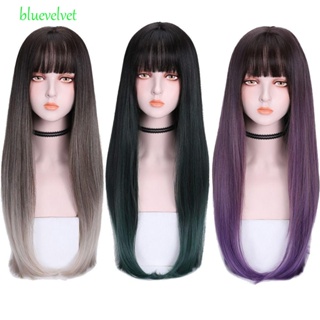 Bluevelvet วิกผมยาวตรง สีน้ําตาล ทนความร้อน สําหรับผู้หญิง