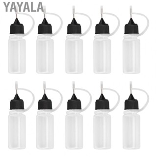 Yayala Tip Applicator Bottle 10ml  Tip Squeeze Bottle Translucent 10pcs