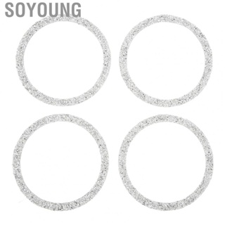 Soyoung Car Speaker Protective Rings  Bling Car Speaker Trim 4PCS  Installation Rhinestone Style  for Vehicle Modification