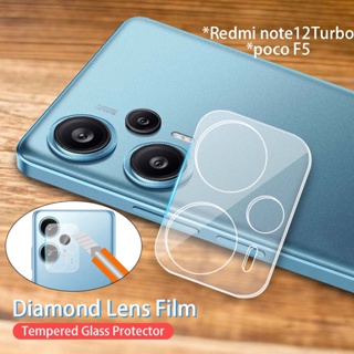 ฟิล์มกระจกนิรภัยกันรอยเลนส์กล้อง 3D สําหรับ Xiaomi Redmi Note 12 Turbo Poco F5 note12 12Pro pocoF5 Note12Turbo