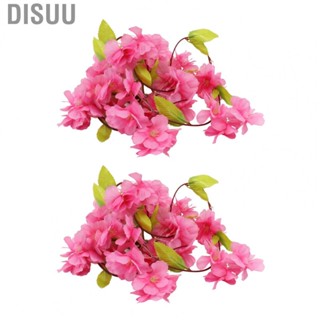 Disuu Indoor Wisteria Ornament  Beautiful Reusable Simulated Wisteria Decoration 2Pcs Decorative  for Festivals