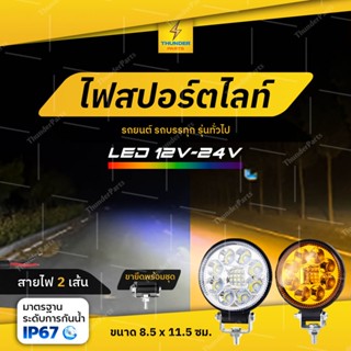 1ชิ้น ไฟสปอร์ตไลท์ LED *ไฟสปอร์ตไลท์กลม  DC12V-24V ไฟรถบรรทุก ไฟรถเตอร์ไซค์ ไฟจักรยานยนต์ ไฟรถยนต์ (Lucien)