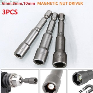 【Big Discounts】6/8/10 Mm 1/4inch 3pcs 6mm/8mm/10mm Chrome Vanadium Steel With Magnetic#BBHOOD