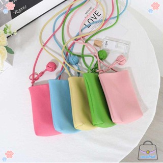 Cocofruit กระเป๋าสตางค์ สะพายข้าง สีพื้น แฟชั่น