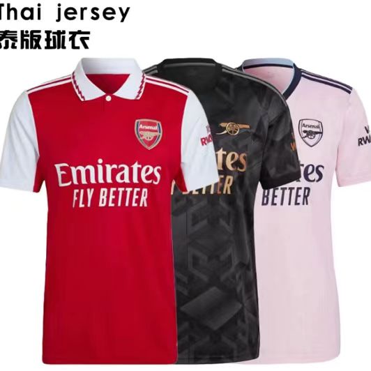 เสื้อยืด ลายฟุตบอล Arsenal 22-23 เหมาะกับใส่กลางแจ้ง สําหรับผู้ชาย และผู้หญิง