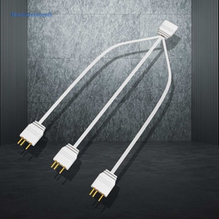 [ElectronicMall01.th] Argb สายเคเบิลเชื่อมต่อเมนบอร์ด 5V 3PIN ซิงโครไนซ์ขยาย 33.5 ซม. 1 เป็น 3/4