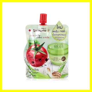 Smooto Tomato Aloe Snail Jelly Scrub 50ml.