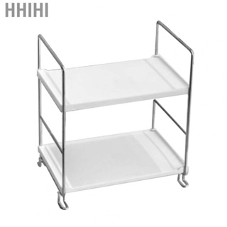 Hhihi 2 Tier Countertop Organizer  Large Space Cabinet Storage Shelf Nordic Style Sturdy Construction  for Office for Kitchen for Bedroom
