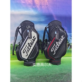 Titleist ใหม่ กระเป๋ากอล์ฟ หนัง PU กันน้ํา ขนาดใหญ่ สําหรับผู้ชาย 4ZB4