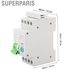 Superparis Smart WiFi Circuit Breaker 3 Timing Modes 1P+N  Intelligent Circuit Breaker AC230V Flame Retardant for Office