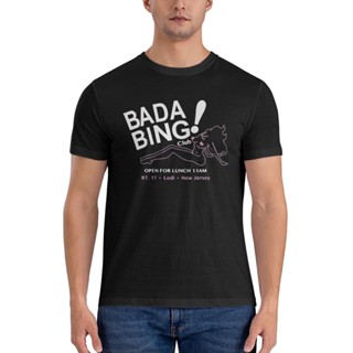 เสื้อยืด พิมพ์ลาย Bada Bing Sopranos Inspired Gangster Mafia แฟชั่นยอดนิยม สร้างสรรค์ สําหรับผู้ชาย