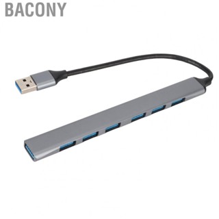 Bacony 7 in 1 USB Hub 1 USB 3.0 Ports 6 USB 2.0 Ports USB Docking Station Fits for USB Flash Drive  Mouse   PC