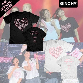 เสื้อยืดแขนสั้นลําลอง พิมพ์ลายกราฟฟิค BLACKPINK BORN PINK World Tour Fans พลัสไซซ์ สําหรับผู้ชาย และผู้หญิง