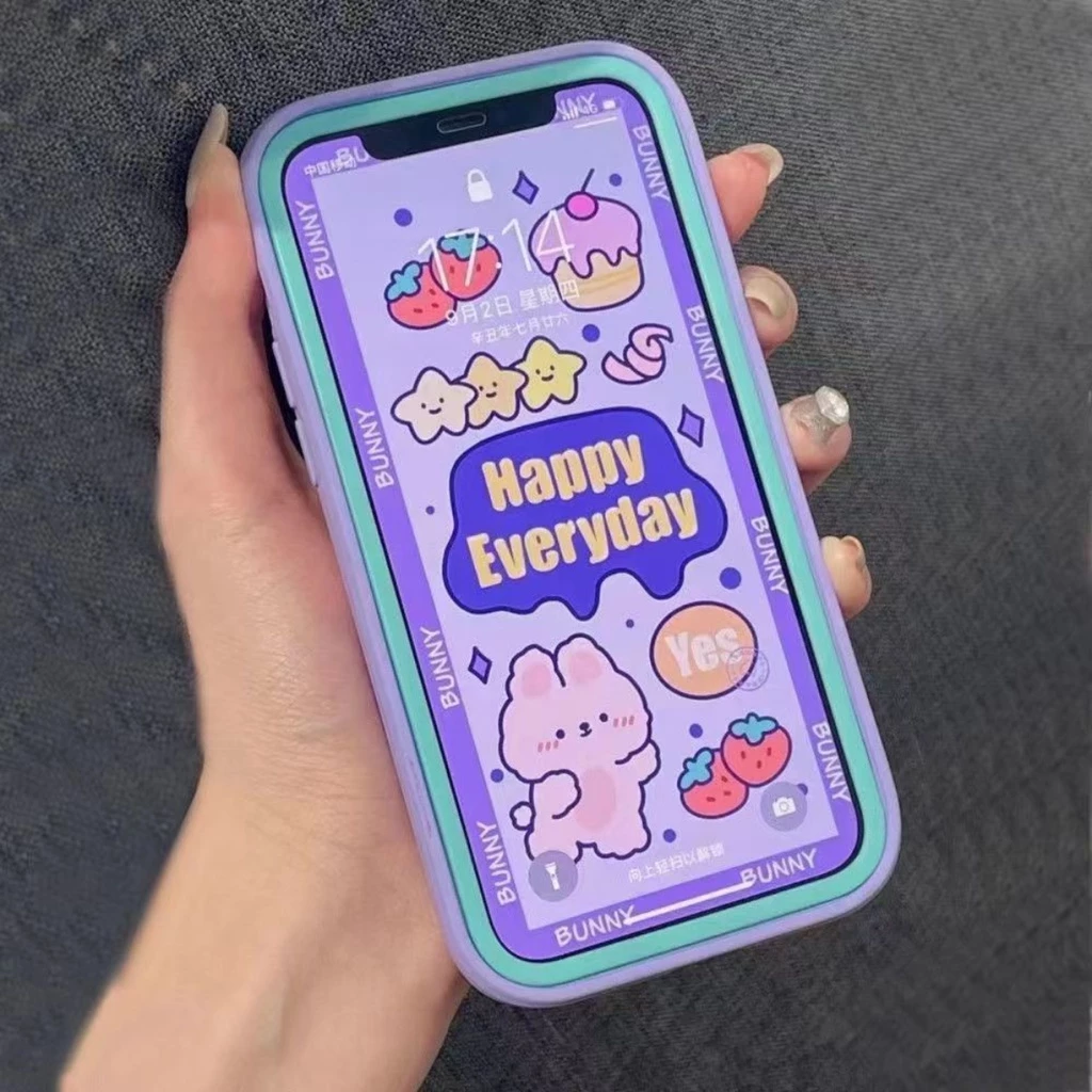 🔥🔥เคสโทรศัพท์ 3 in1 ซิลิโคนเหลวนุ่ม เคส TPU For iPhone 16 11 13 15 14 12 Pro Max Xr XS Max 7 8 Plus เคสประกบสีพื้นมาใหม่