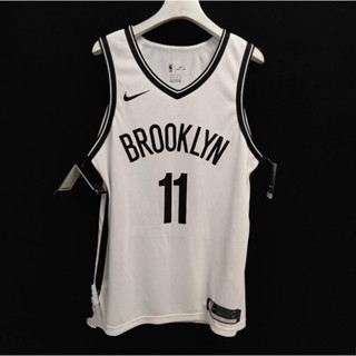 เครือข่าย NBA Brooklyn N เคลื่อนไหว เสื้อกีฬาบาสเก็ตบอล 11 Kyrie Irving Jersey Player Edition สีดํา สีขาว 548471