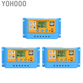 Yohooo Solar Charge Controller  12V 24V Dual USB Output Adjustable Automatically Manage  Regulator ABS  for Home