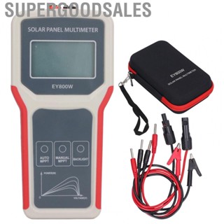 Supergoodsales Photovoltaic Panel Power Meter  Portable Over Temperature Protection HD LCD Display Easy To Operate Backlight Solar Panel Tester ABS  for Manufacturers