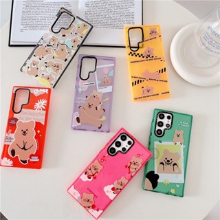 CASETIFY เคสโทรศัพท์มือถือ TPU ใส แบบนิ่ม ลายการ์ตูนหมี KKOTKA กันกระแทก สําหรับ Samsung Galaxy S23 Ultra Plus S22 Plus Ultra S21 Ultra Plus