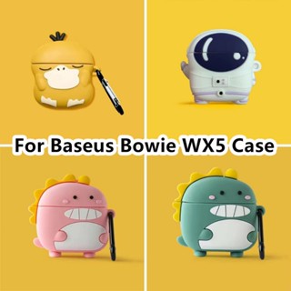 【จ่ายตรง】เคสหูฟัง แบบนิ่ม ลายการ์ตูนน่ารัก สําหรับ Baseus Bowie WX5 WX5