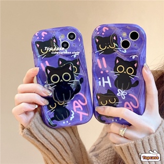 เคสโทรศัพท์มือถือ ขอบโค้ง ลายแมว 3D สําหรับ Samsung A14 A34 A54 A03 A03s A04 A04e A04s A23 A13 A33 A53 A12 A22 A52 A52s A32 A51 A50 A50s A30s