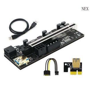 Nex VER010X ตัวยก PCI-E สําหรับขุดบิตคอยน์ 15Pin PCIE 1X 4x 8x 16x